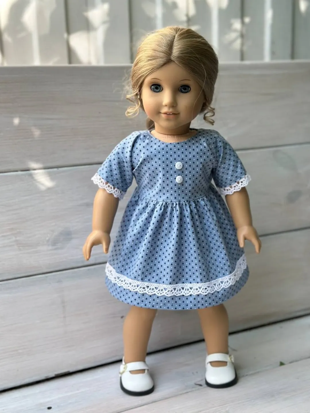 PDF sewing pattern for American Girl dolls.