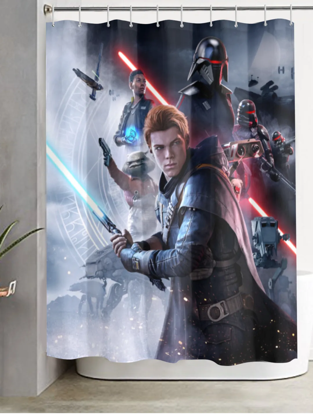 Star Wars Jedi Fallen Order Shower Curtain
