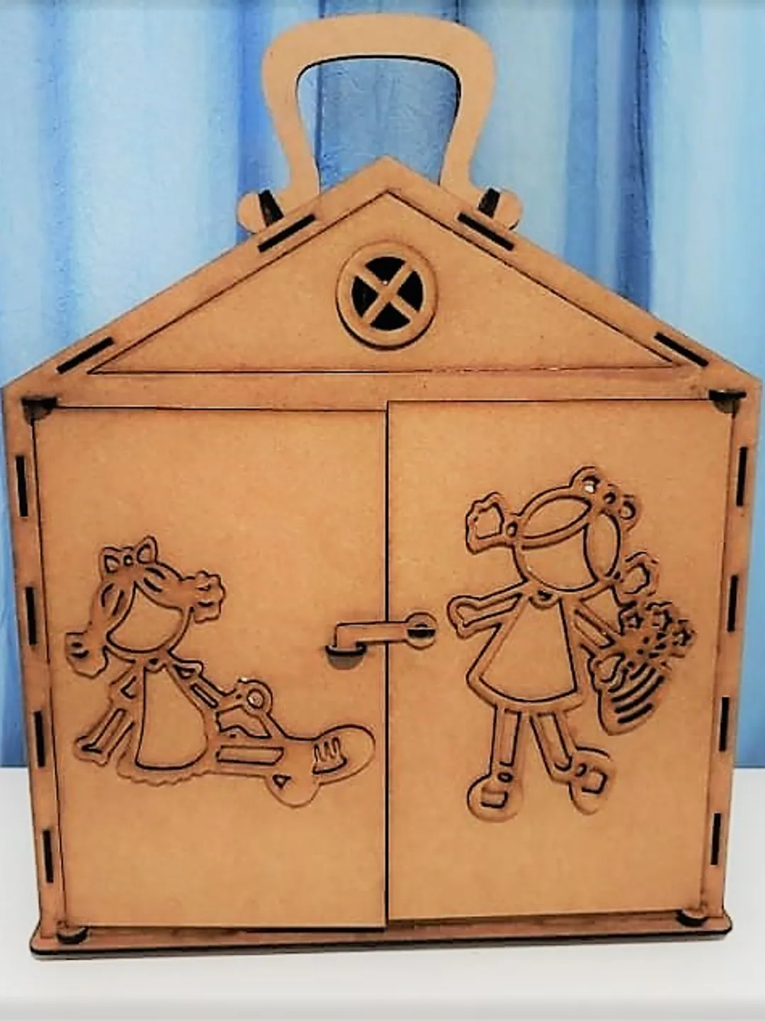 Digital Template Cnc Router Files Portable Doll House Cnc for Wood Laser Cut Pattern