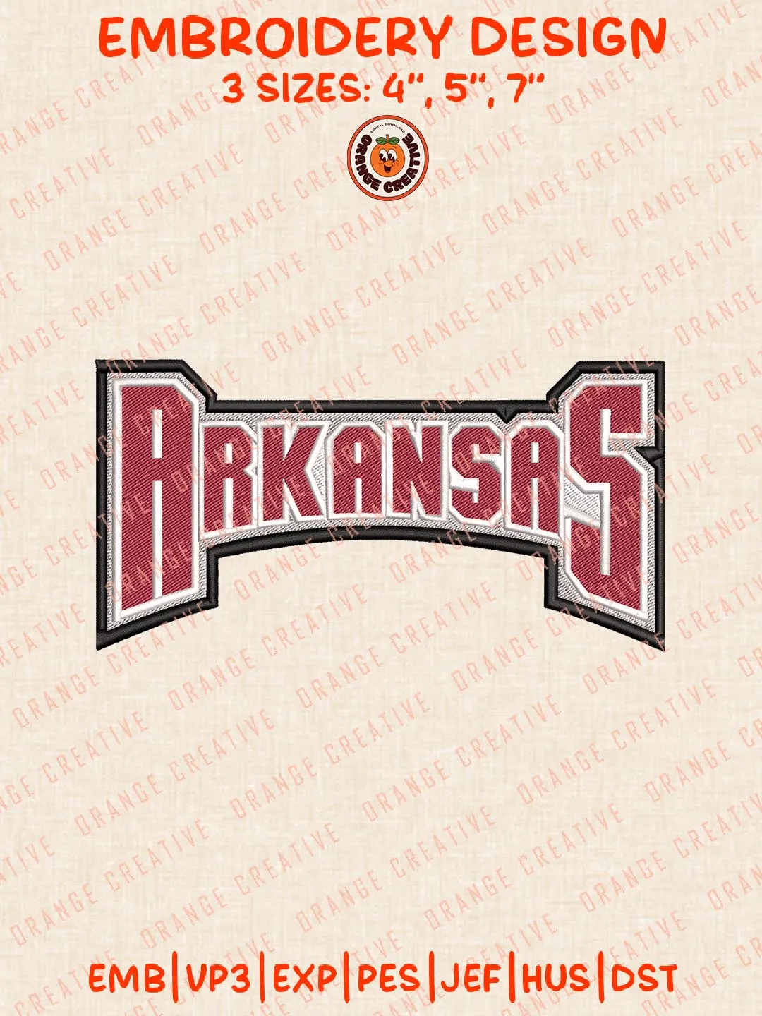 Arkansas State Red Wolves Logos Embroidery Designs,NCAA Logo Embroidery ...