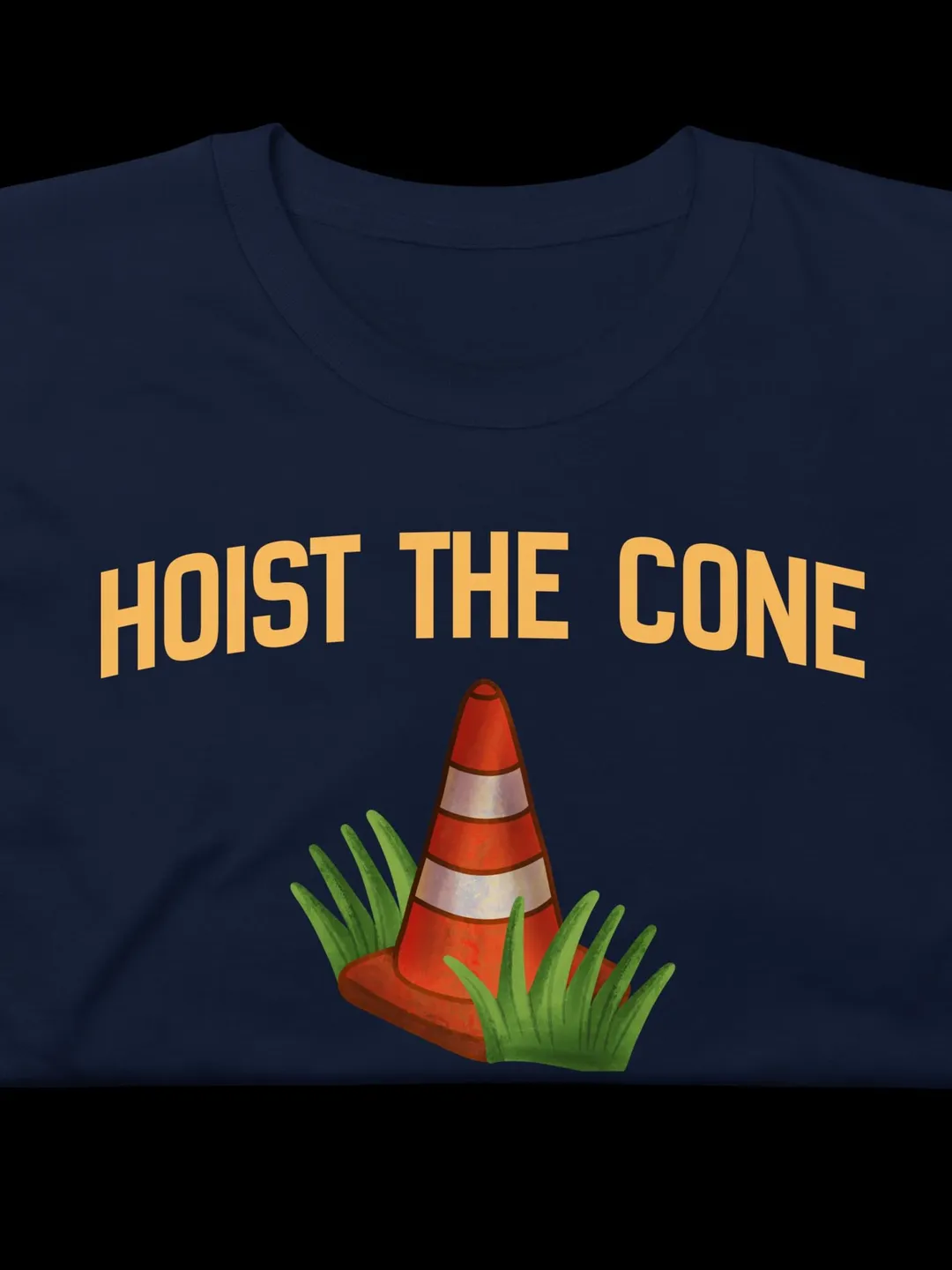 Hoist the Cone Funny Baseball Meme T-Shirt - Retro Sports Life Style Graphic Tee - Vintage Distressed Athlete Humor Apparel Shirt