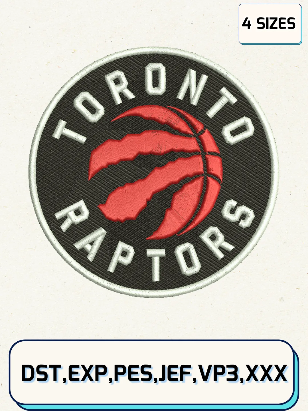 Toronto Raptors Logo Embroidery Designs,NBA Logo Embroidery Files ...
