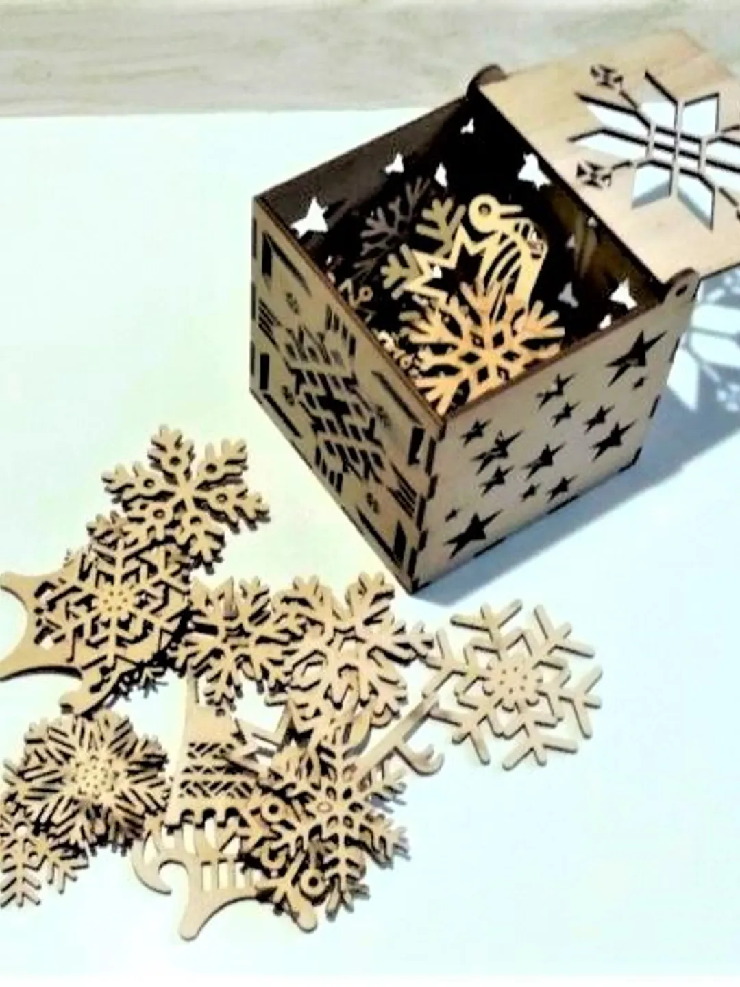 Digital Template Cnc Router Files Cnc Snowflake Files for Wood Laser ...