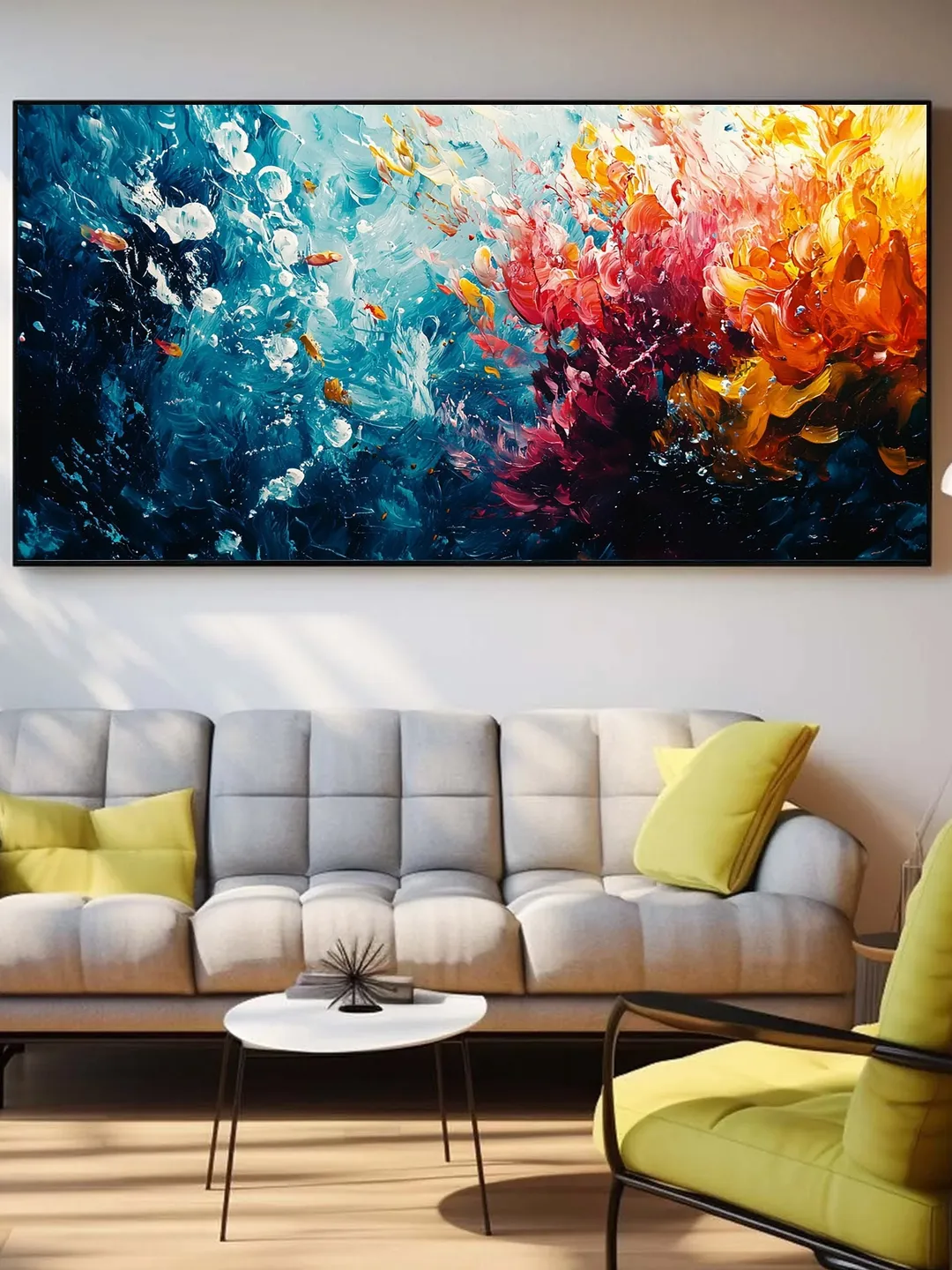 Original Flowers Painting On Canvas, Large Wall Art, Abstract Colorful Painting, Home Decor, Modern art, Custom Painting, Bedroom Wall Decor