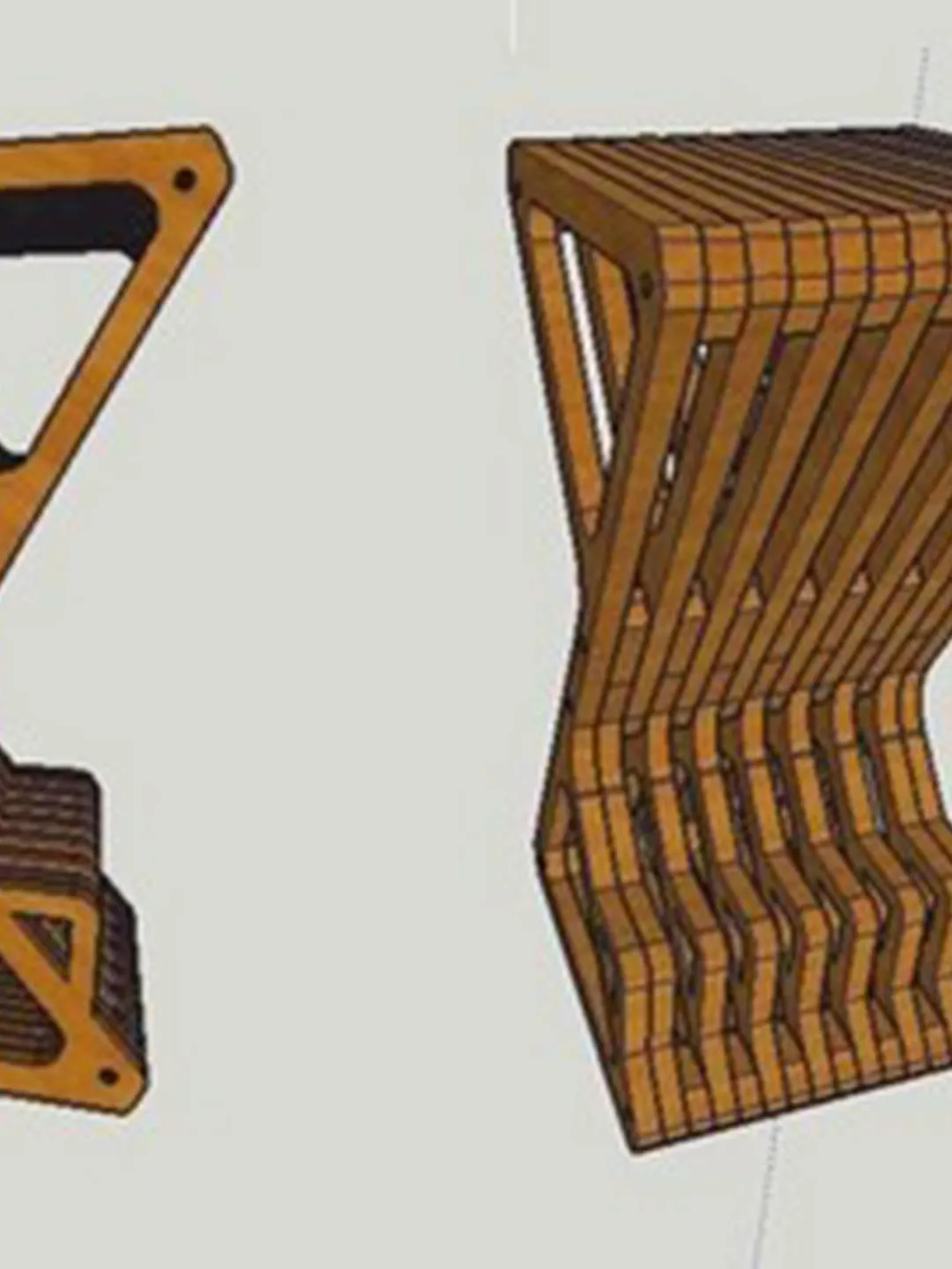 Digital Template Cnc Router Files Cnc Bar Stool Files for Wood Laser Cut Pattern