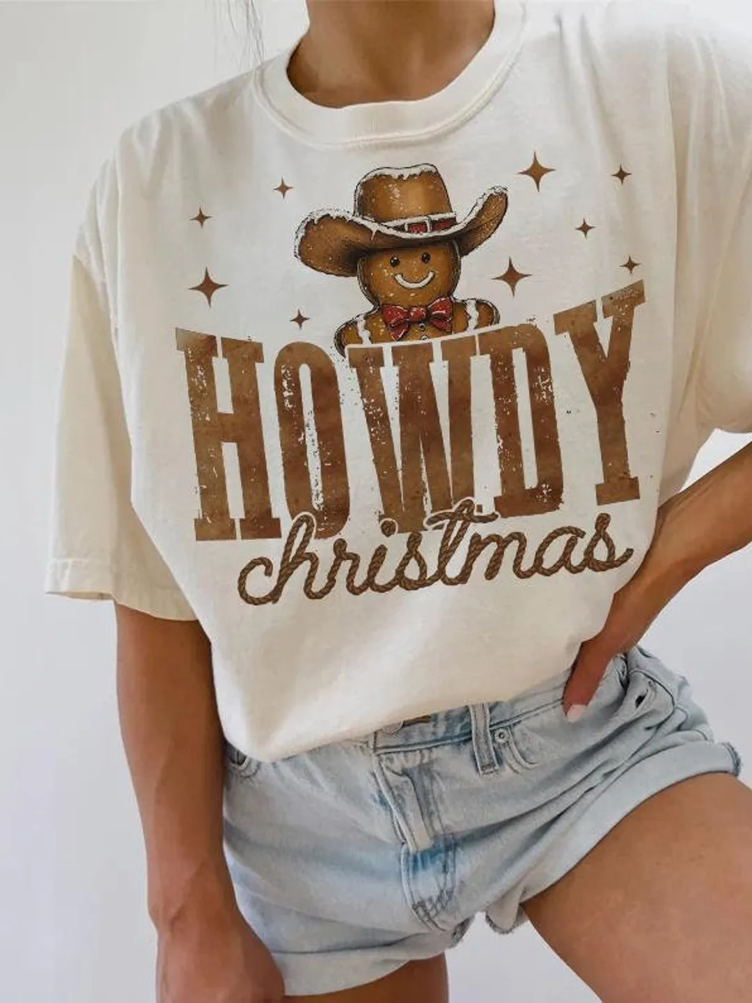 Howdy Chrsitmas Gingerbread man PNG, Christmas Season Png, Christmas western PNG, Christmas png, Retro Christmas Shirt PNG, howdy png files