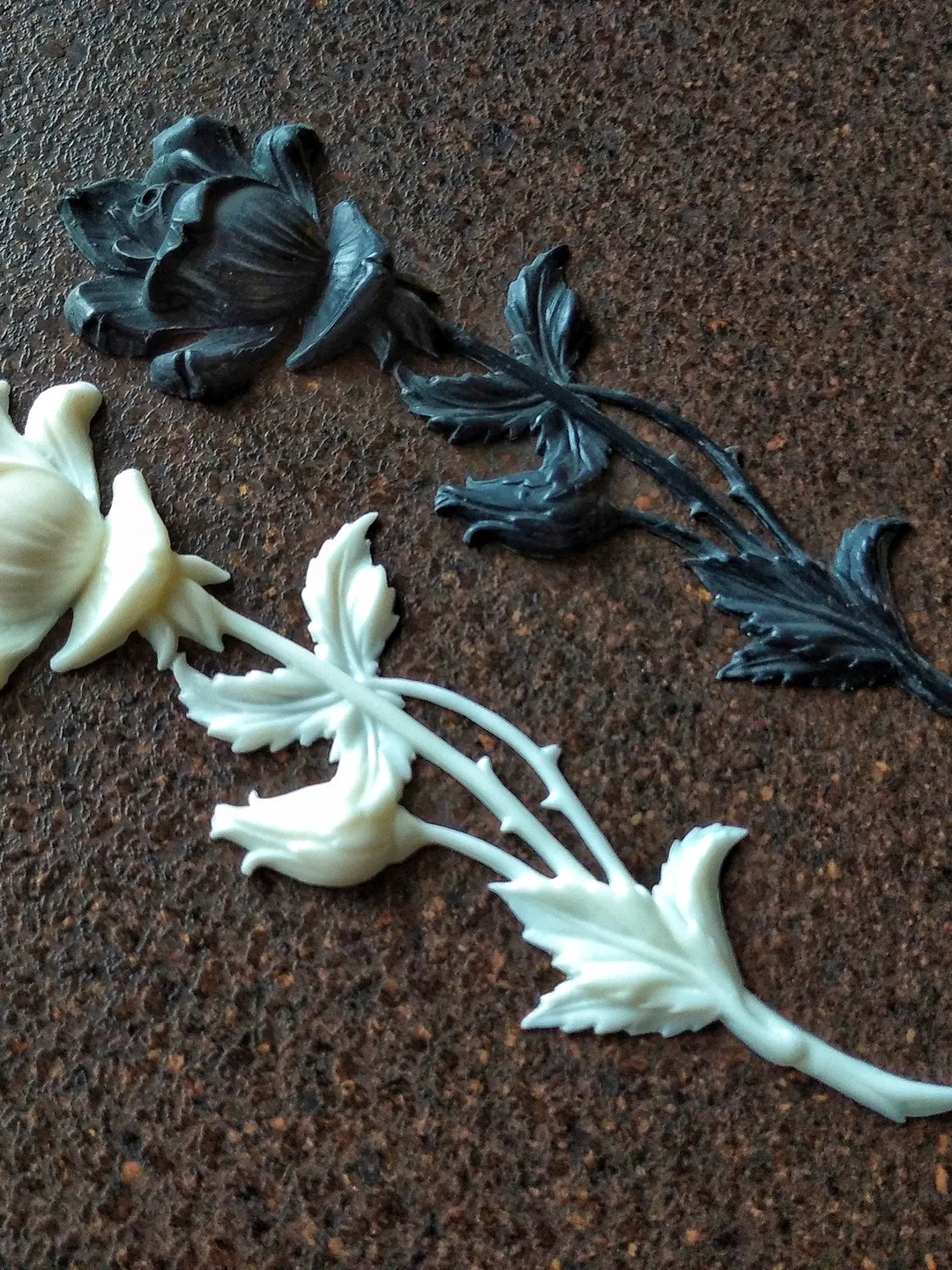 Rose resin moulding (20cm) resin casting flowers, furniture makeover ...
