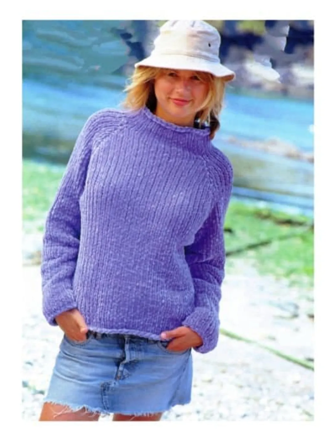 Easy sweater knitting pattern,  beginner sweater knitting, beginner patterns pdf