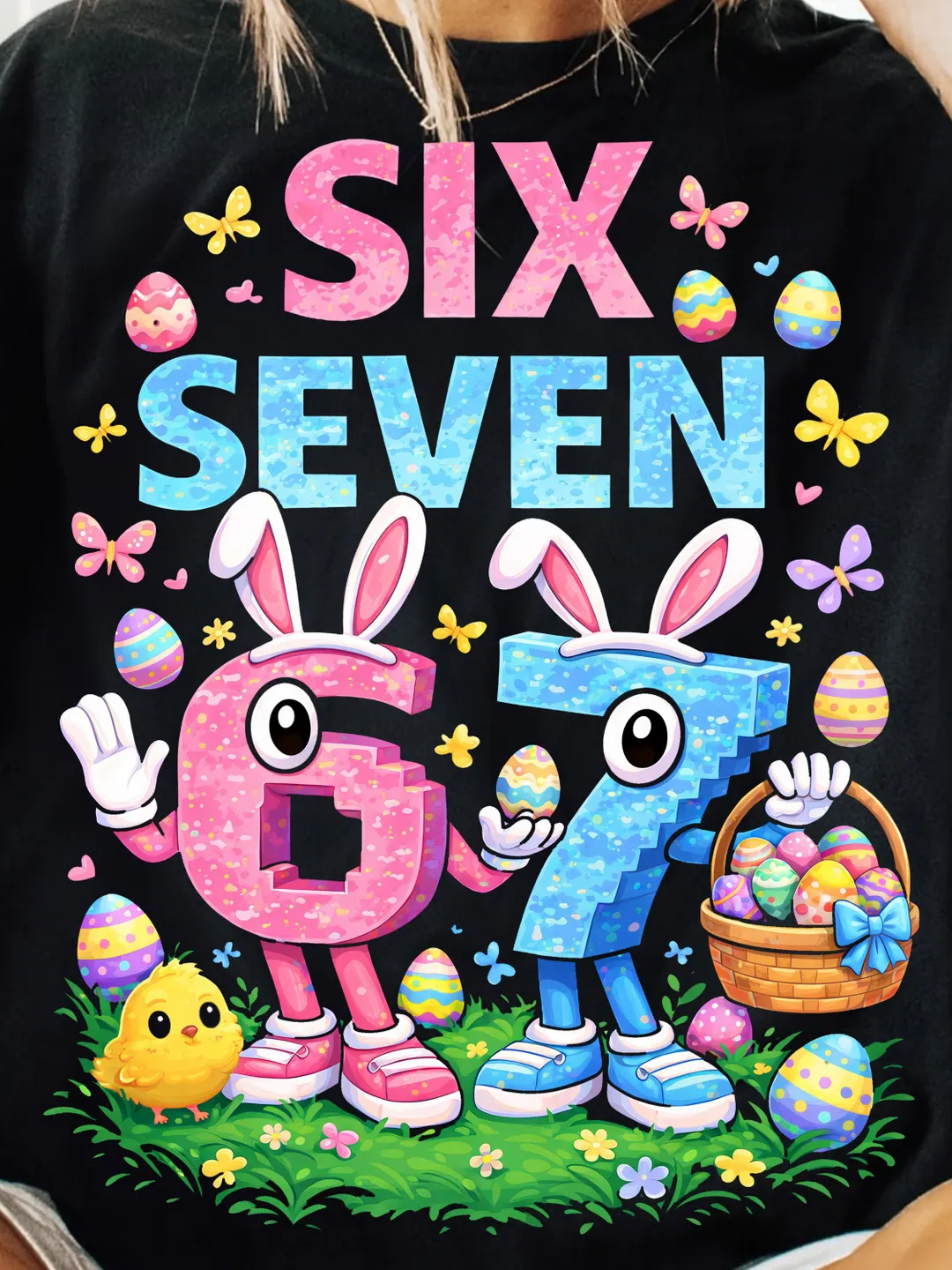 Happy Easter 67 Bunny Chick Donut PNG (Digital Download)