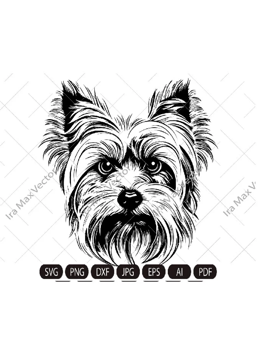 Yorkshire Dog svg, Yorkshire Terrier SVG, Yorkie face clipart, Dog svg cricut,Yorkshire Terrier Vector, Yorkshire Terrier Print Shirt,york