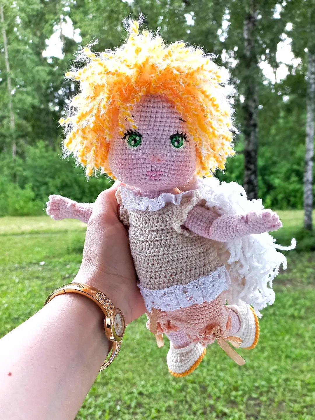 Crochet doll angel pattern PDF in English Amigurumi doll boy