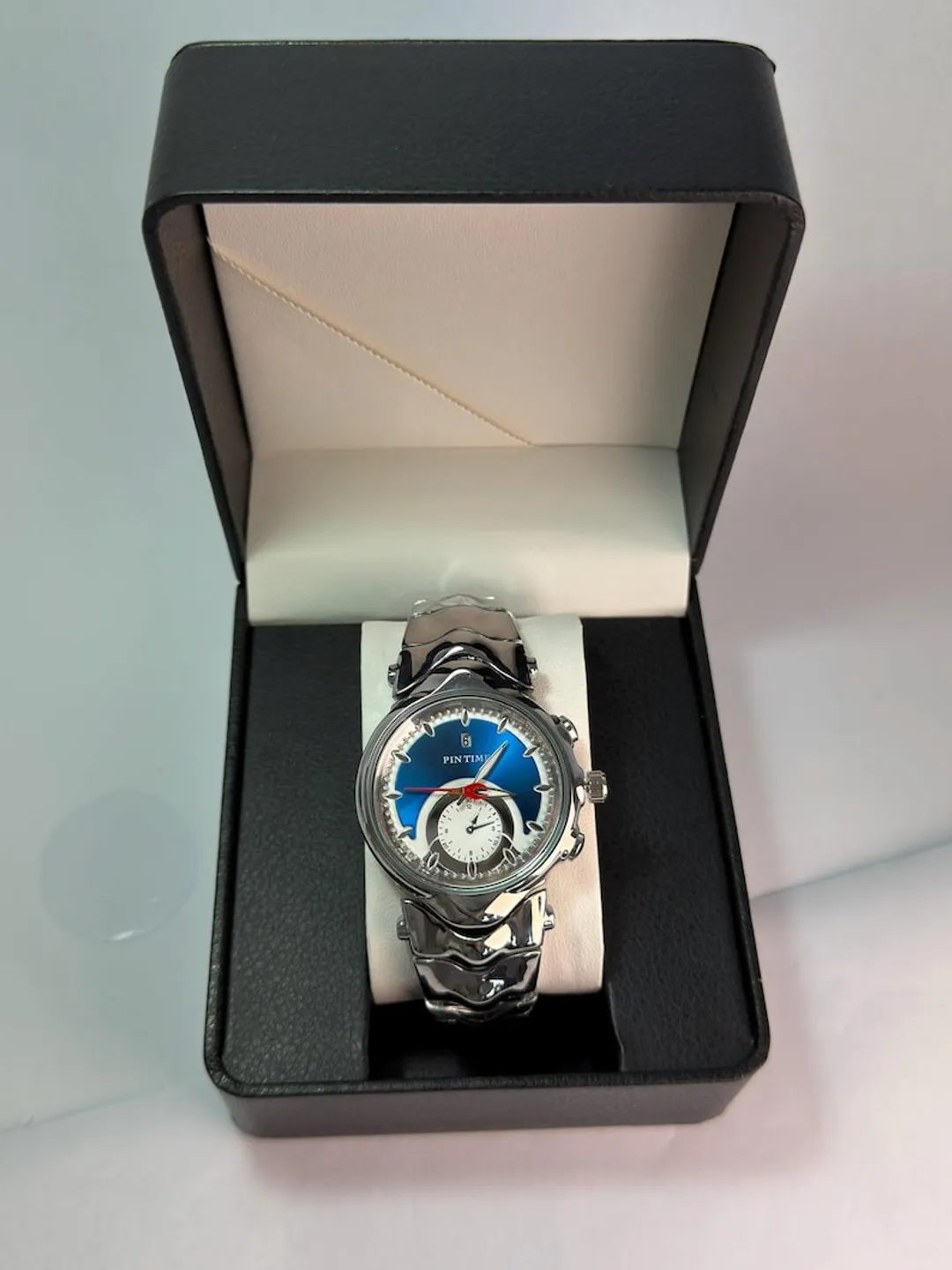 腕時計 y2k OAKLEY style Y2K style watch blue Oakley style Mens watch