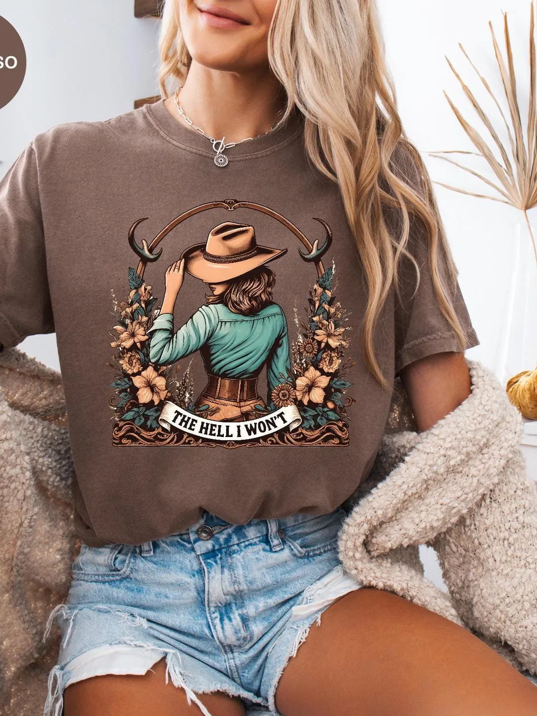 Vintage Cowgirl T-Shirt, Retro Western Style - Comfort Colors®