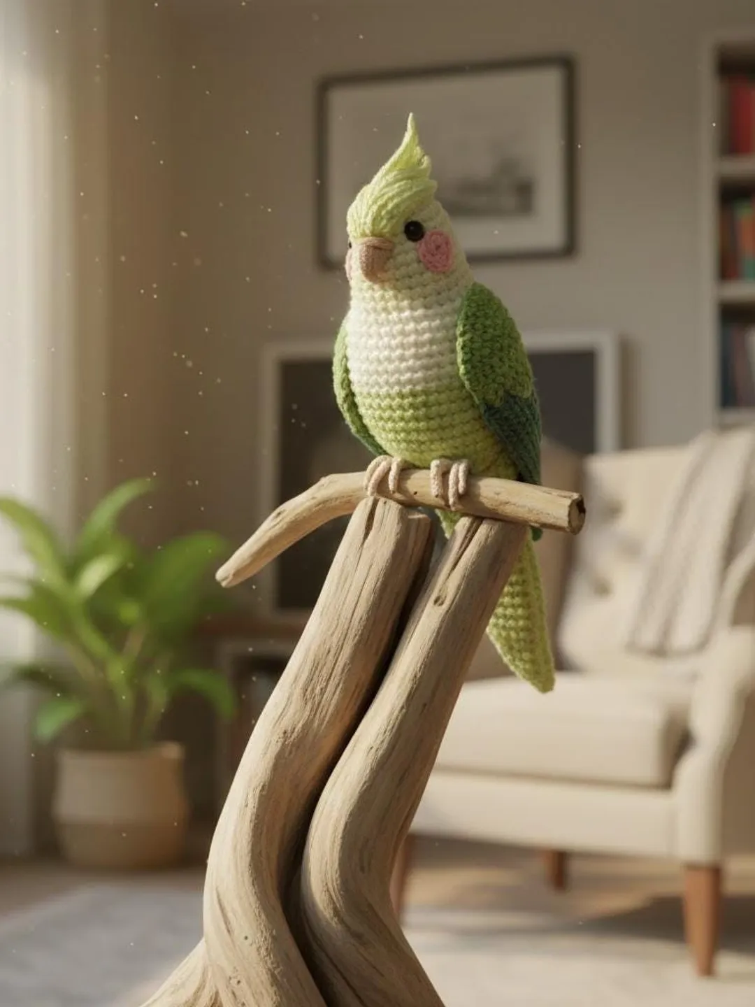 Amigurumi Parrot Crochet Pattern PDF, Realistic Cockatiel Bird, 9 Inch Stuffed Animal, DIY Plush Tutorial, Digital Download