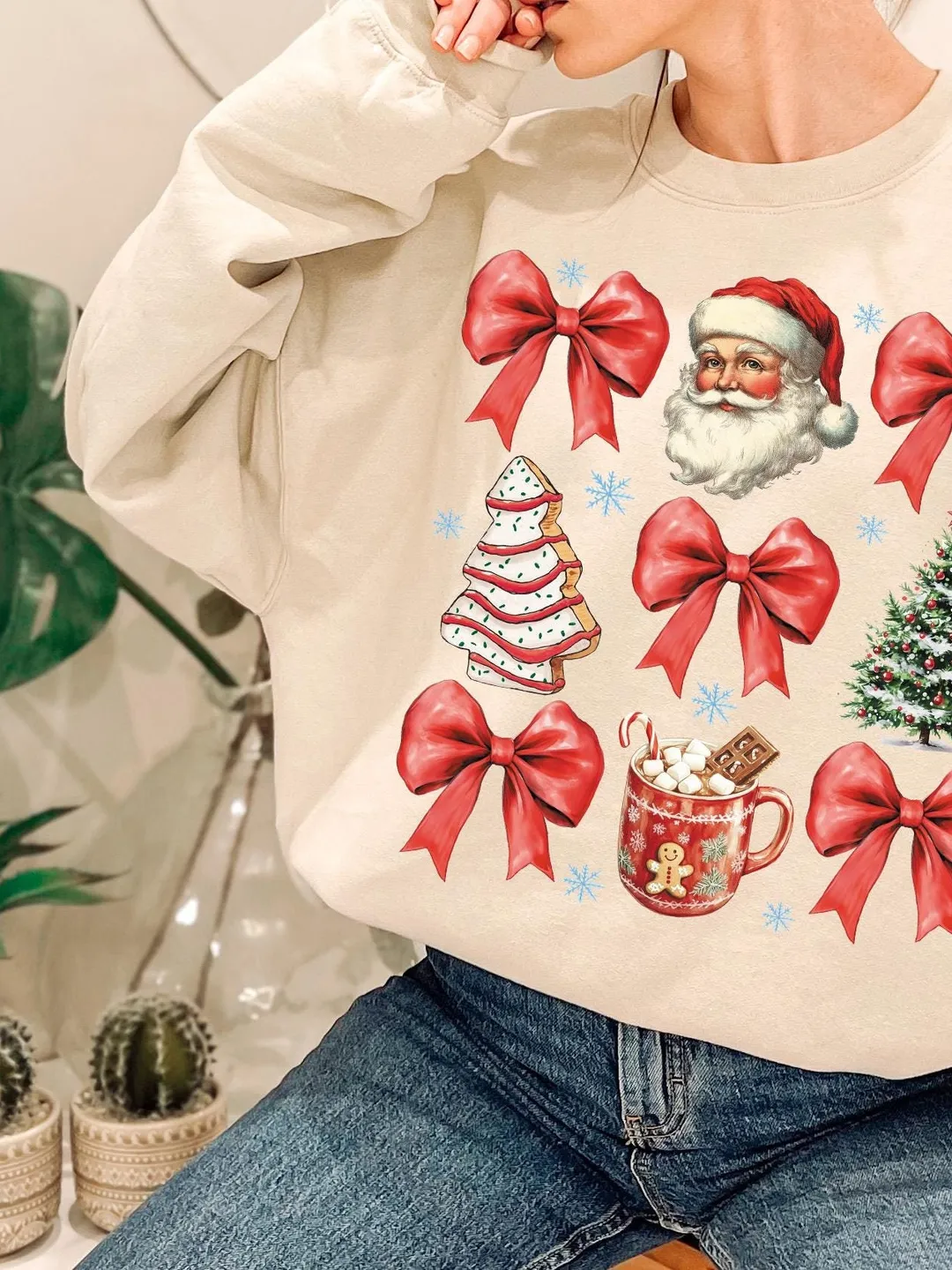 Coquette Christmas png, Coquette Bow Png, Christmas Tree sublimation, Retro Holidays, Santa Hot Cocoa Candy Cane Xmas Tree Cake, Girly Xmas