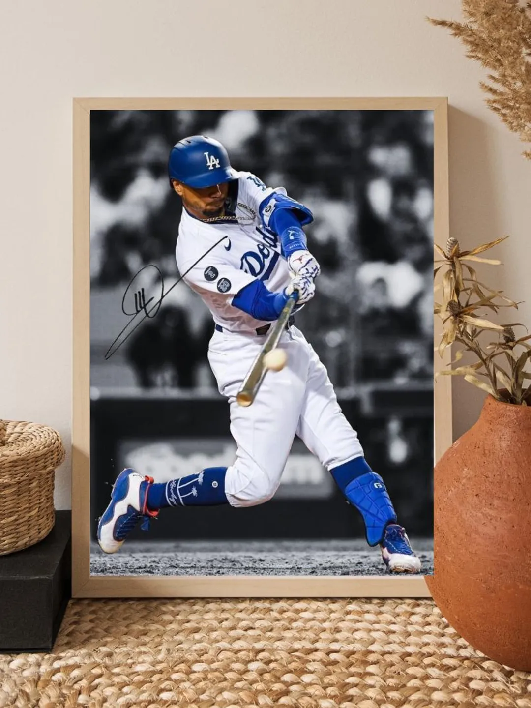 Mookie Betts Art Print | Los Angeles Dodgers, MLB Superstar