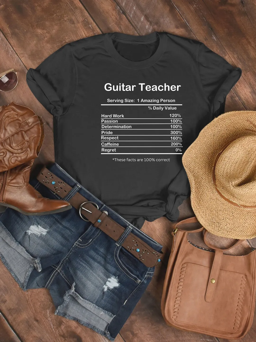 Guitar Teacher Nutrition Facts Shirt, Guitar Teacher Shirt, Guitar Teacher Gift, Guitar Teacher T shirt, Guitar Teacher Gifts