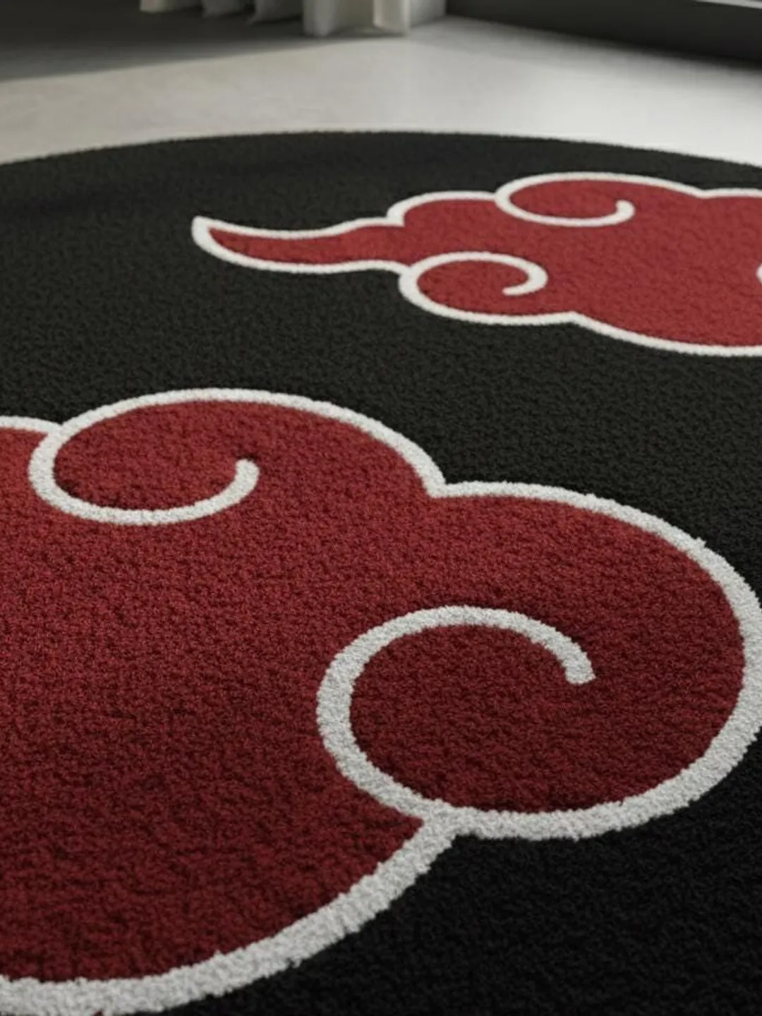 Akatsuki Anime Cloud Round Rug for Living Room , Bedroom , Nursery ...