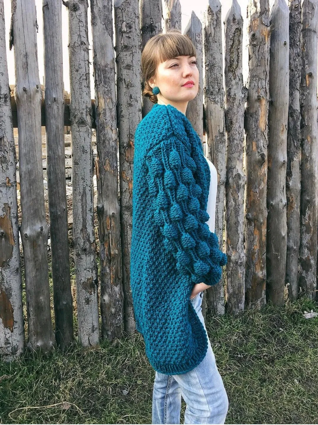 Oversized cardigan, Hand knit cardigan women, Wool Knit cardigan, Chunky knit cardigan, Cable knit cardigan long