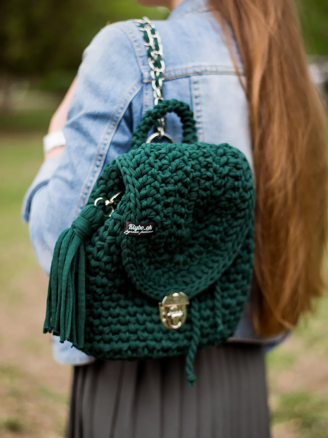 Women\'s hand crocheted shoulder bag, cross body, & backpack Colorful Knitted Tote Bags Bohemian Crochet Shoulder Bags  main image 4