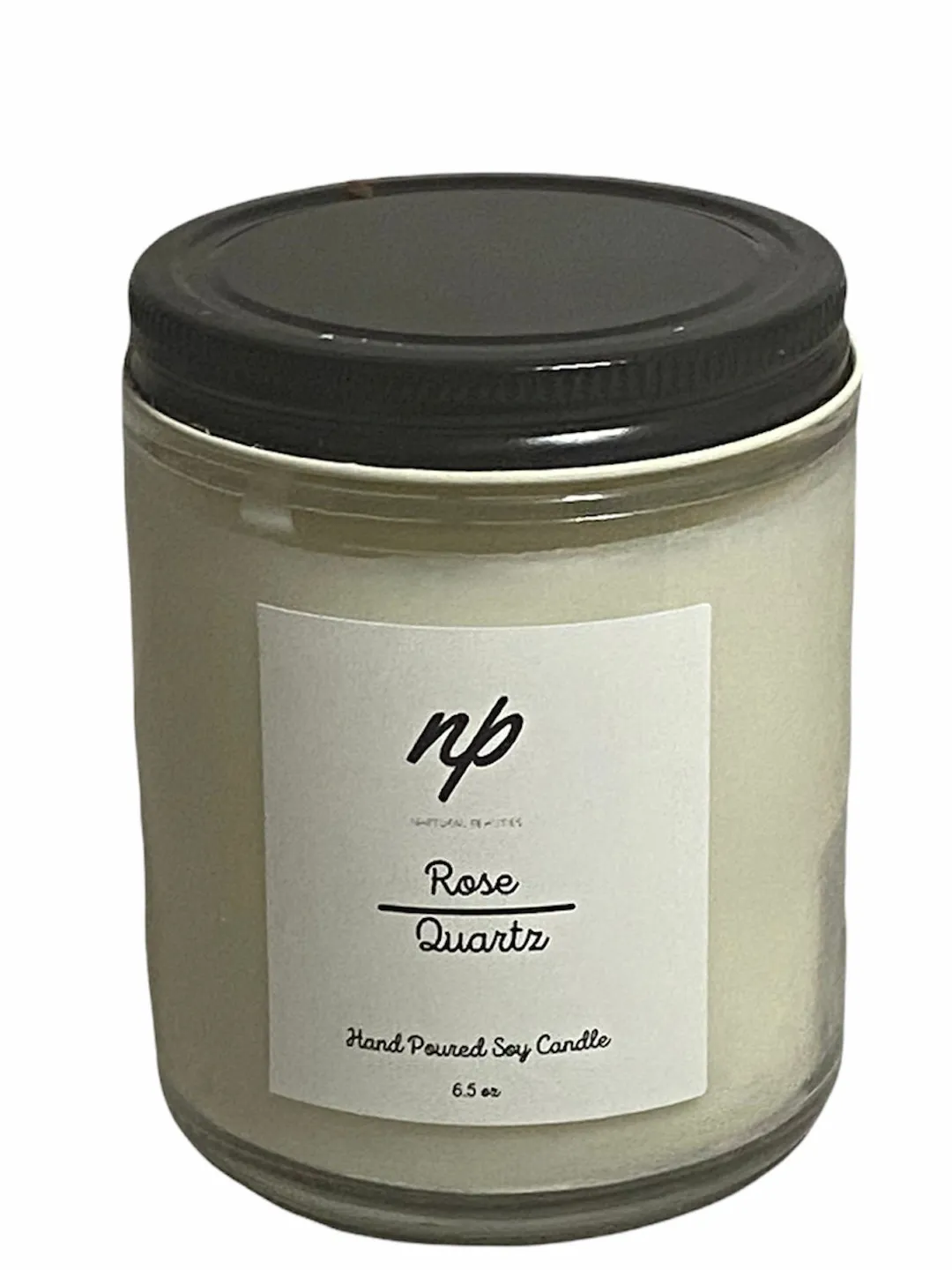 Rose Quartz Soy Candle , Vegan, Cruelty Free, Harvest, Fall, Custom Gift for Her, Christmas, Stocking Stuffers