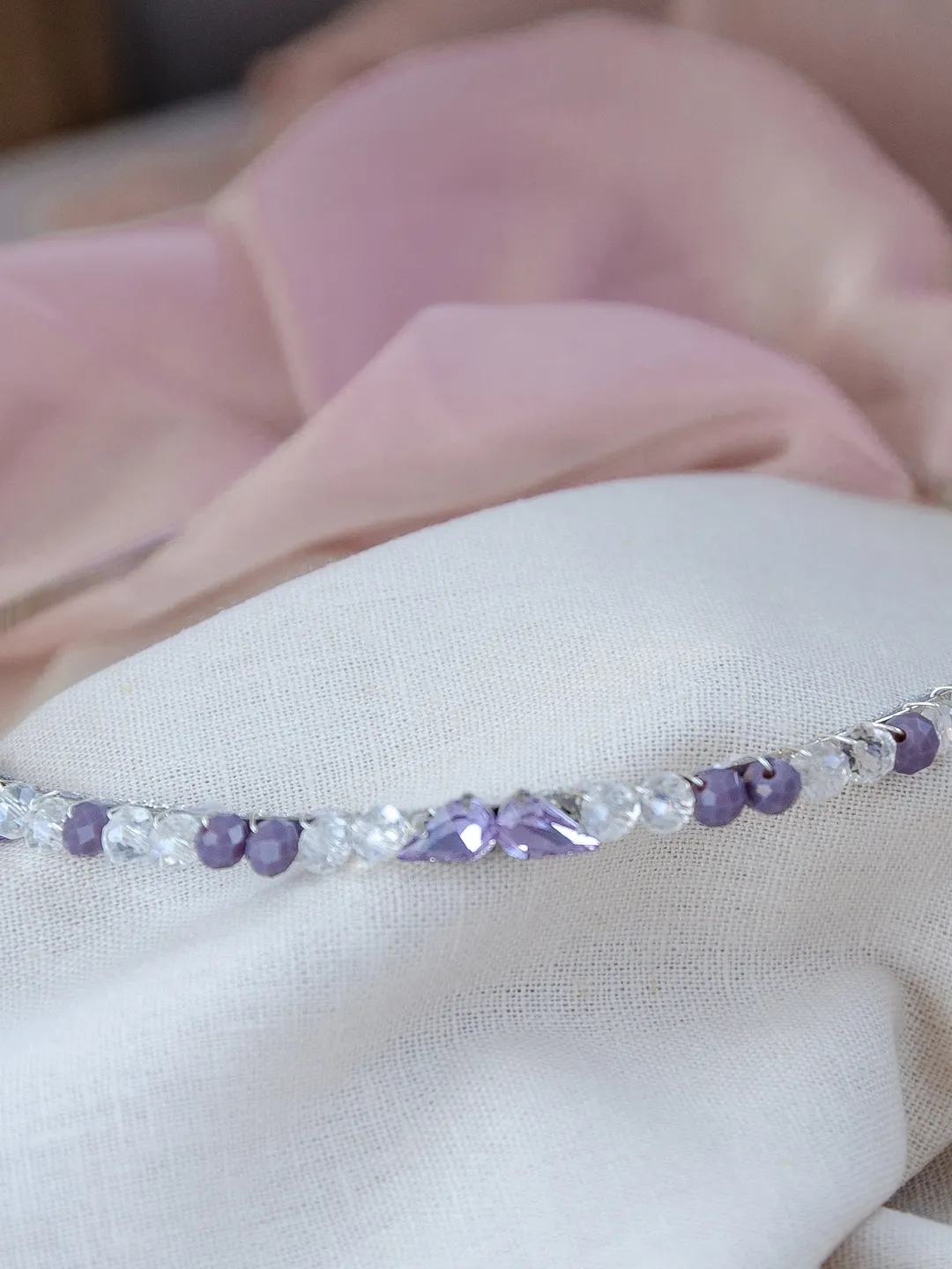 Bridal thin hair band for bride Bridal Pearl band White wedding tiara Hair band wedding Small wedding tiara Hair accessories Crown for bride