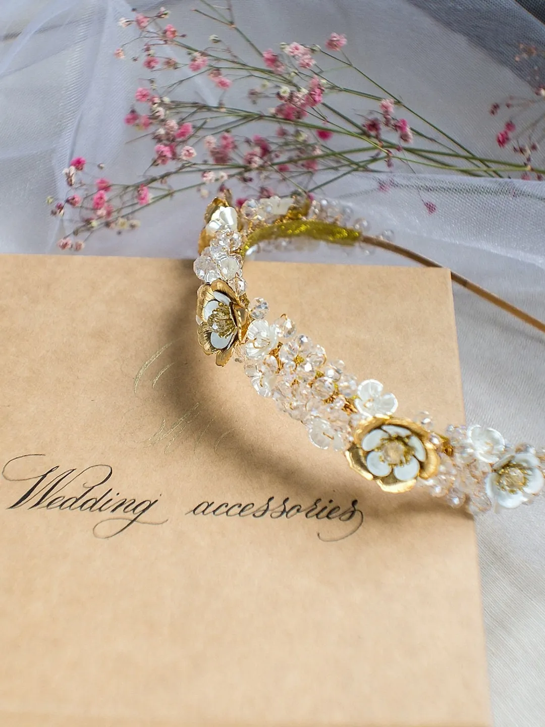 Gold bridal tiara for bride, Wedding tiara for bride, wedding hair accessories, Bridal tiara gold, Bridal tiara crown, Wedding crown bride