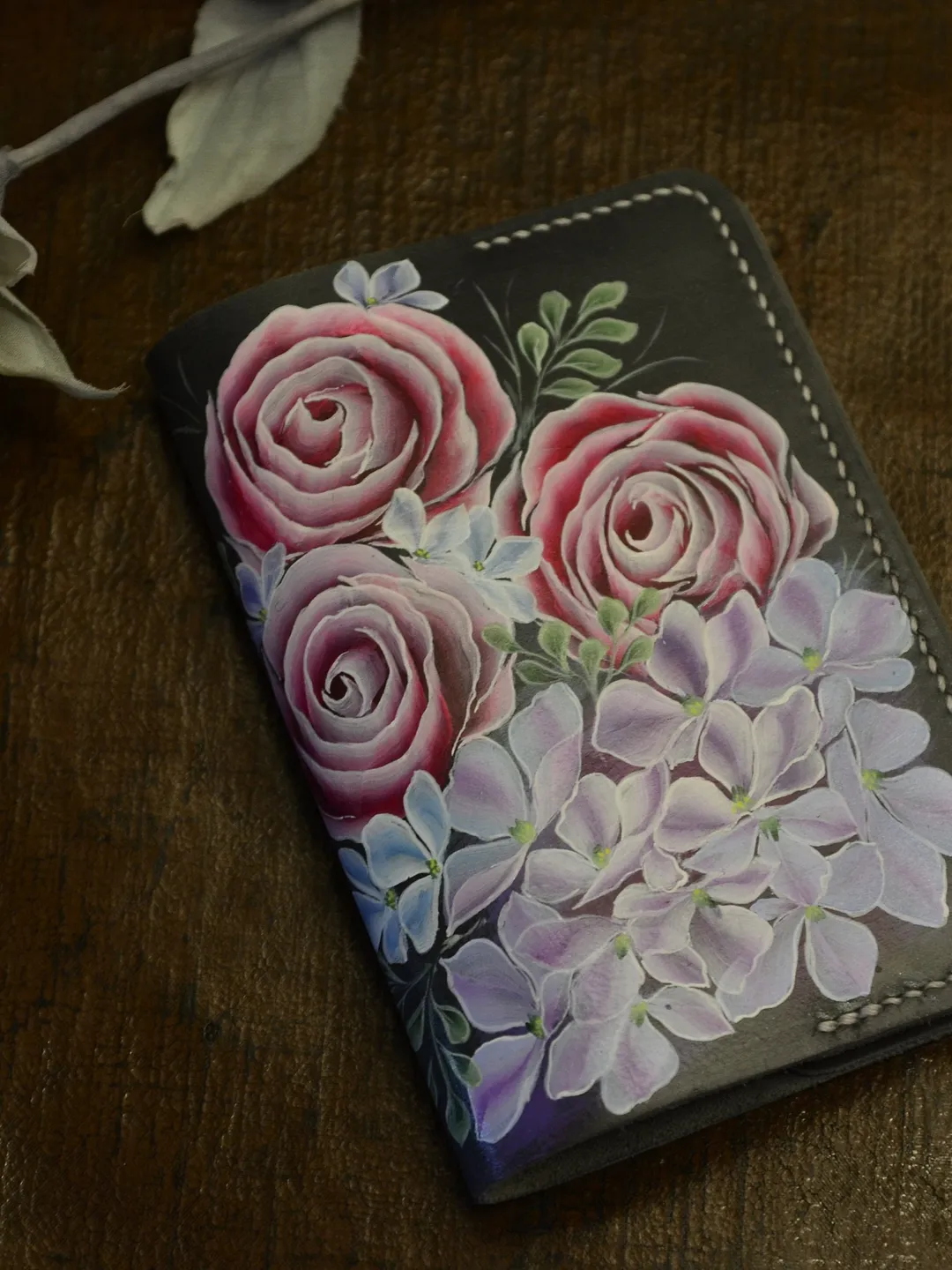 Leather passport cover for women, Leather passport cover, Leather gift for her, christmas gift box, Christmas gift for mom, wife gift