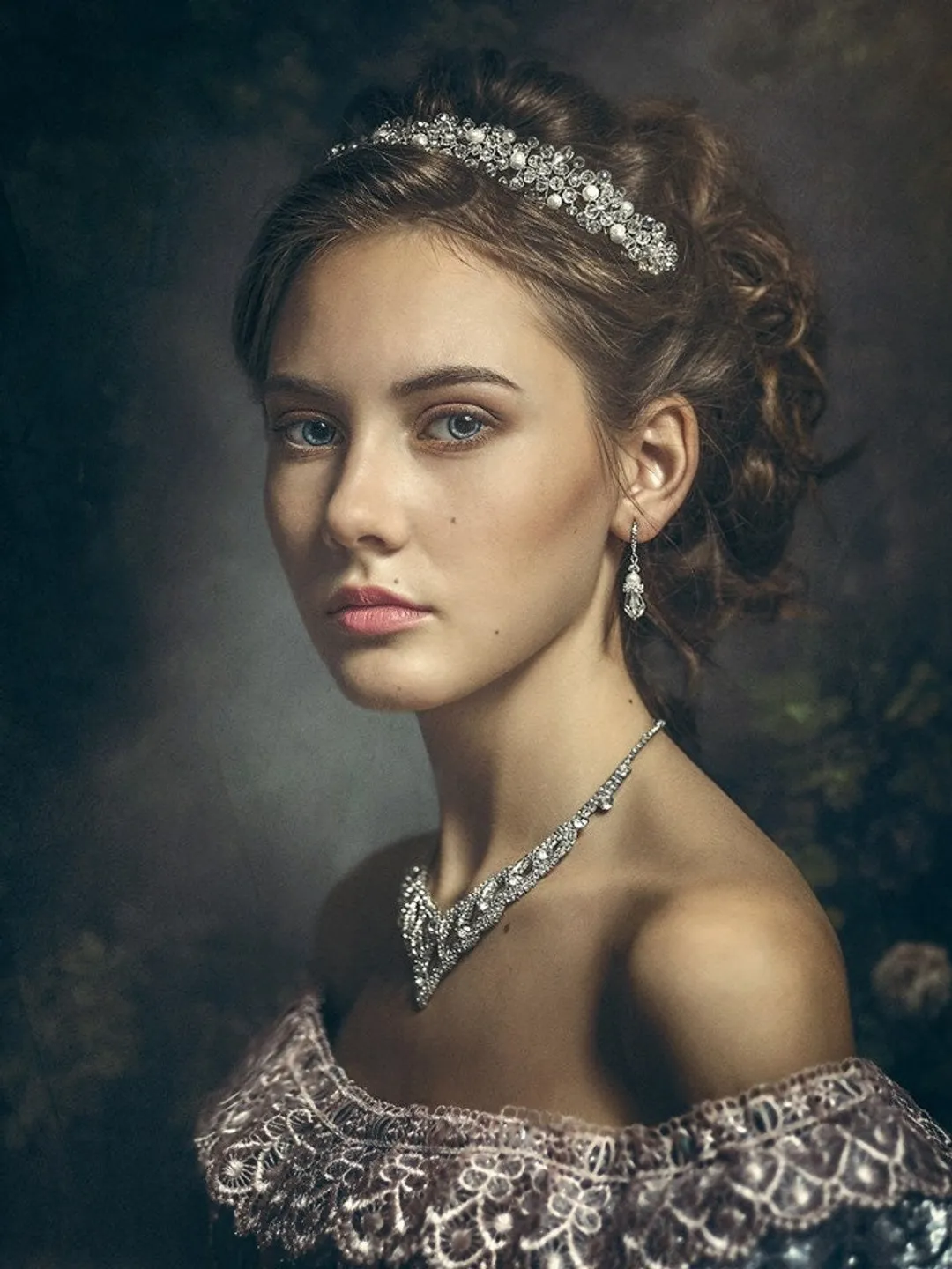 Bridal pearl hair set for bride, Crystal bridal tiara, Pearl tiara, Bridal tiara silver, Wedding tiara, pearl elegant tiara, Pearl earrings