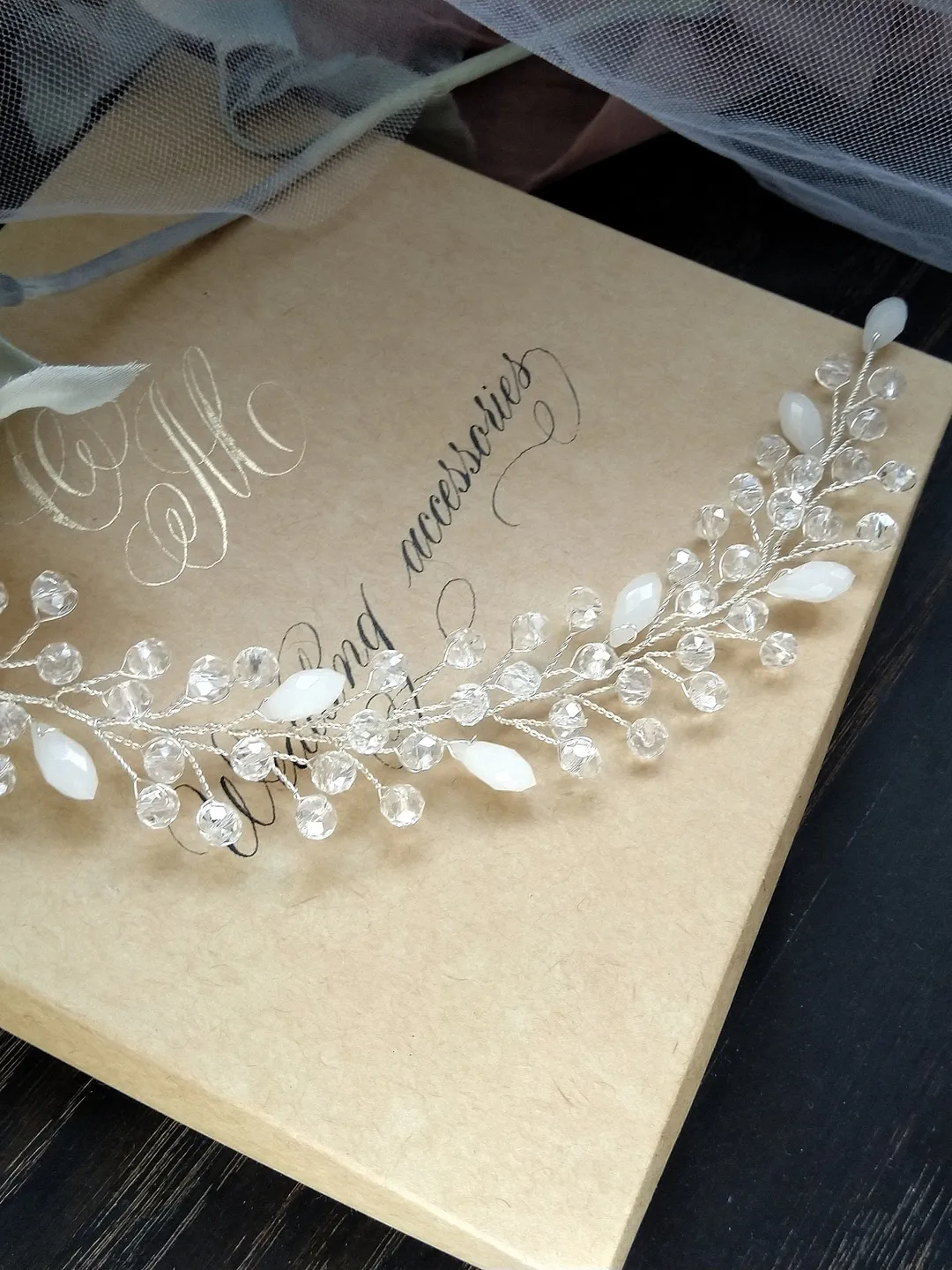 Bridal Thin Hair Vine For Bride Head Wreath Wedding hair Accessories Wedding hair vine Wedding Tiara Crown For Bride crystal hair vine