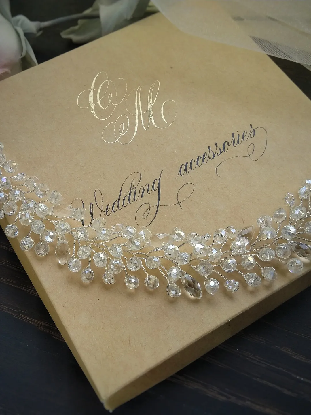 Bridal crystal hair vine for bride Wedding tiara for bride Crystal tiara for bride Bridal crystal tiara Crystal crown for bride Hair ban