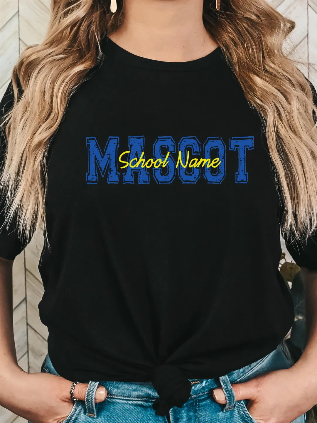 Custom Mascot Team Shirt: Personalized School Spirit Tee