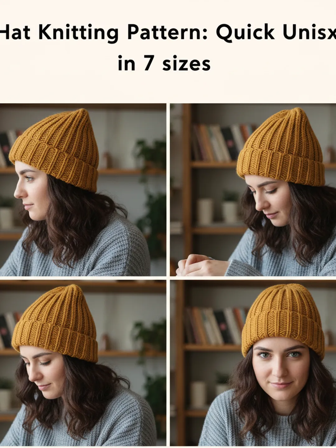 Knit Pattern + Image Guidance | Classic Comfort Ribbed Beanie: An Easy ...