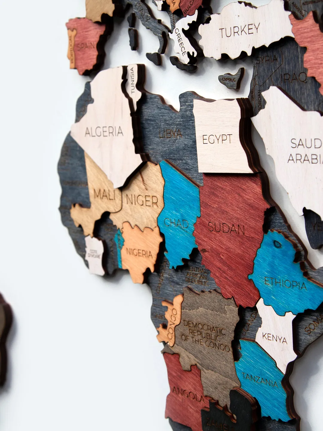 Wall Map of the World Anniversary Gift Map Wooden Travel Push Pin Map Rustic Home Wood Wall Art 5th Anniversary Gift Husband Wood Gift for