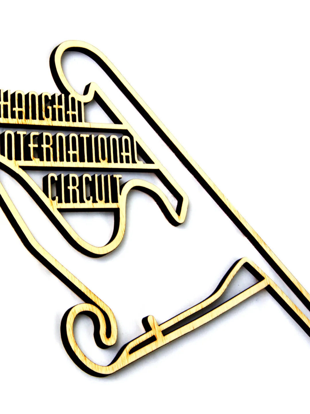 F1 Shanghai International Circuit wood race track Race boyfriend gift F1 Race Grand Prix Circuit formula 1 wood wall art decor racing gift