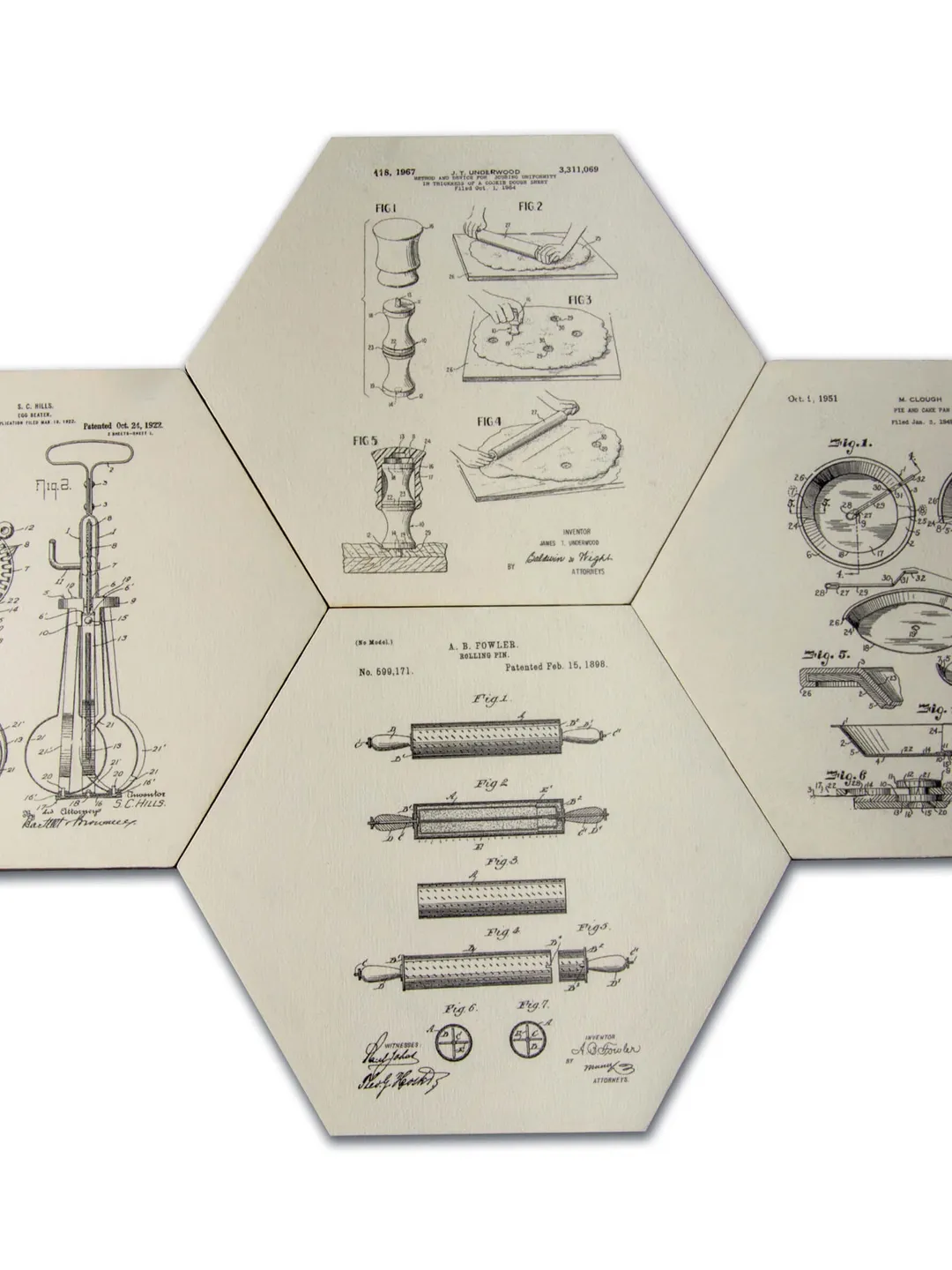 Vintage Patent Wall Art 4 Set Kitchen Decor Dining Room Decor Cutlery Patent Wall Art Decor Gifts Bakery Decor Bar Restaurant Decor Vintage