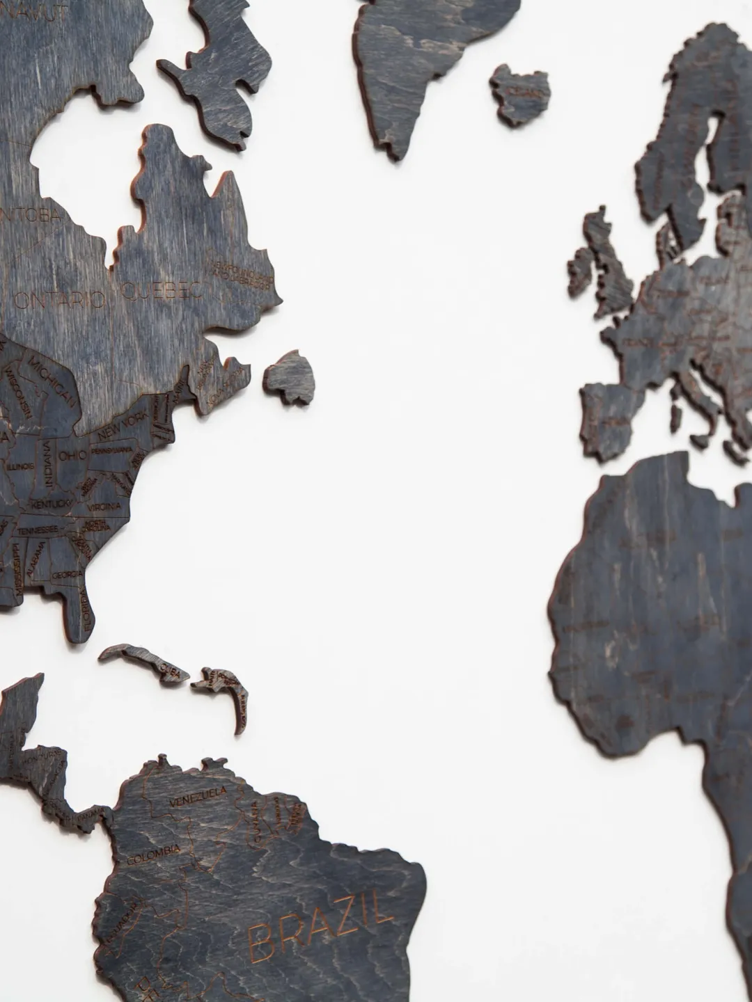 Wooden World Map Wood Wall Art Rustic Home Decor Housewarming Gift Home Decor 5th Anniversary Gift  Push Pin World Map Travel Map