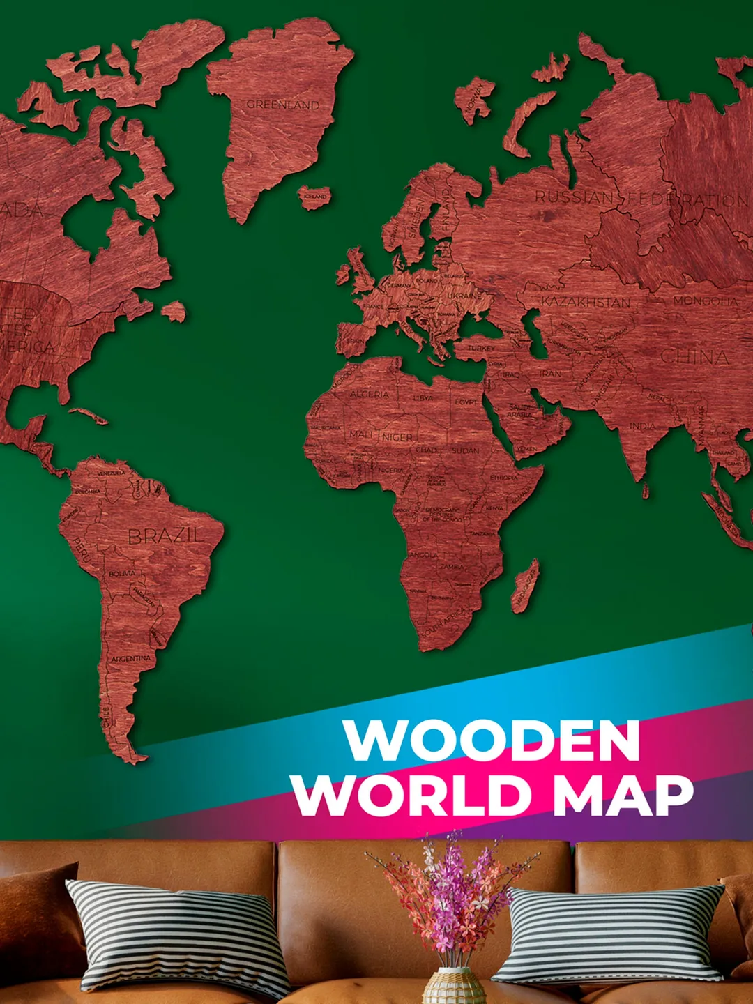 3D Wooden World Map Wall Decor Anniversary Gift For Husband Rustic Wall Art Wooden Map Travel Push Pin Map Wood Wall Art Boyfriend Gift 2D