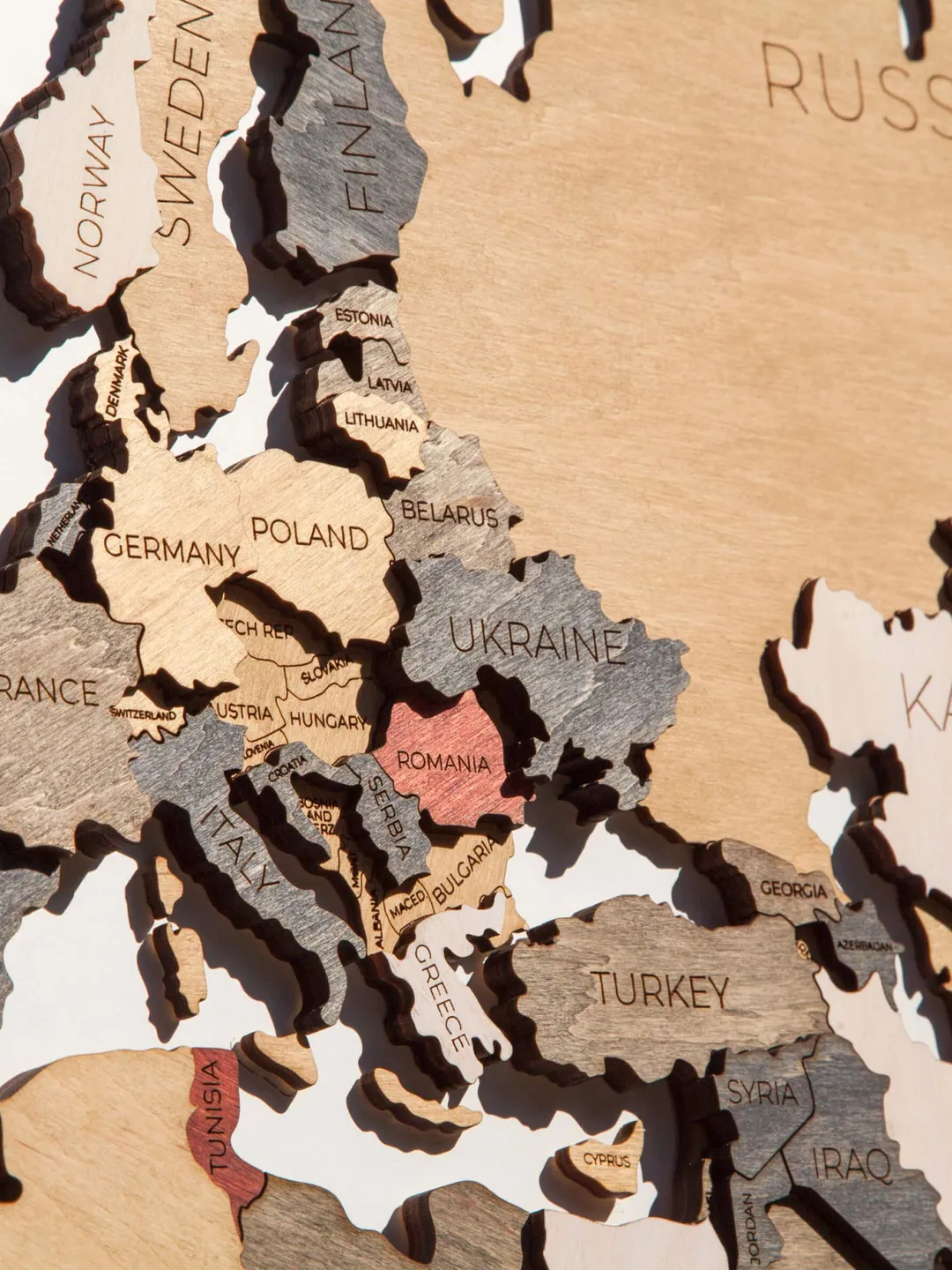 3D Wooden World Map Home Wall Decor Rustic Wall Decor Wood Wall Art 5th Anniversary Wood World Map Wall Decor Travel Map Weltkarte Holz