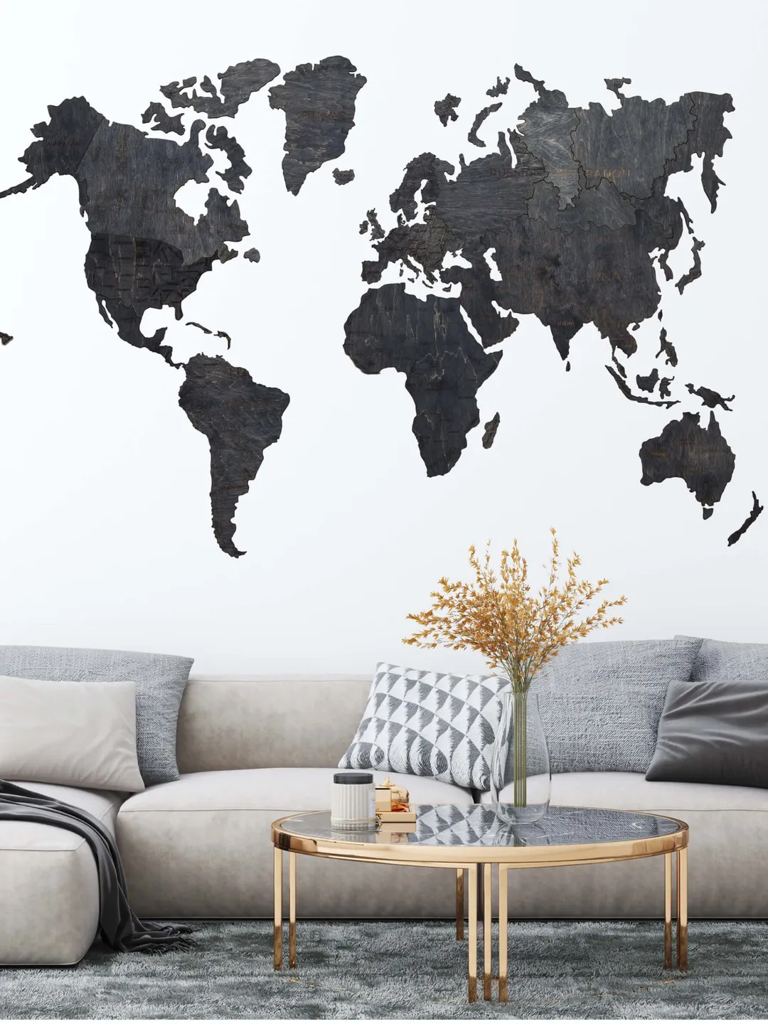 Wood World Map Rustic Home Housewarming Gift Push Pin World Map Travel Map Wood Wall Art 3D World Map Home Decor 5th Anniversary Gift Map