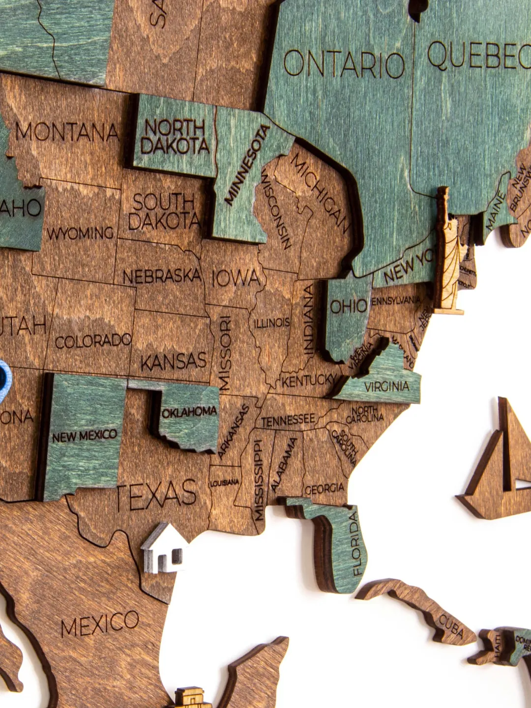 3D Large World Map, Wood Wall Art, 5th Anniversary Gift For Husband, Rustic Wall Art Decor, Home Decor, Weltkarte Holz, Gift for Boyfriend