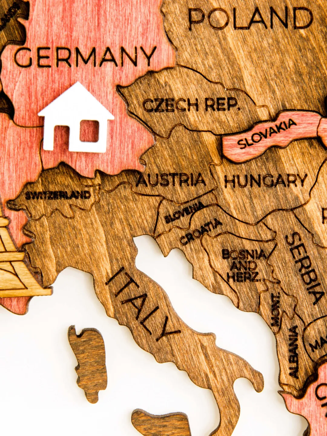 5th Anniversary Gift For Husband, 3D Wooden World Map by Enjoy The Wood, Rustic Home Decor, Rustic Wall Art Decor, Wooden Large Wall Art