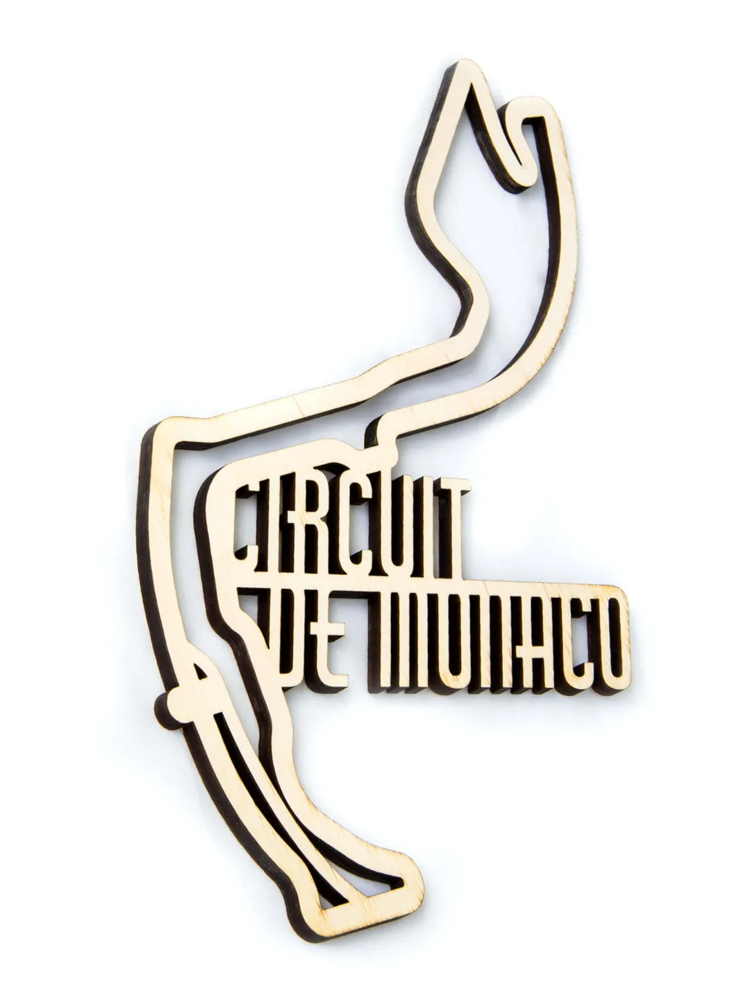 F1 Monaco Grand Prix Circuit wood race track Circuit de Monaco boyfriend gift F1 Race fan Grand Prix Circuit Monte Carlo wood wall art decor