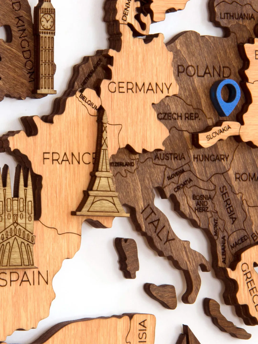 3D World Map Wall Art Anniversary Gift For Husband Travel Home Decor Family Gift Boyfriend Gift Wedding Gift Wall Decor Art Engagement Gift