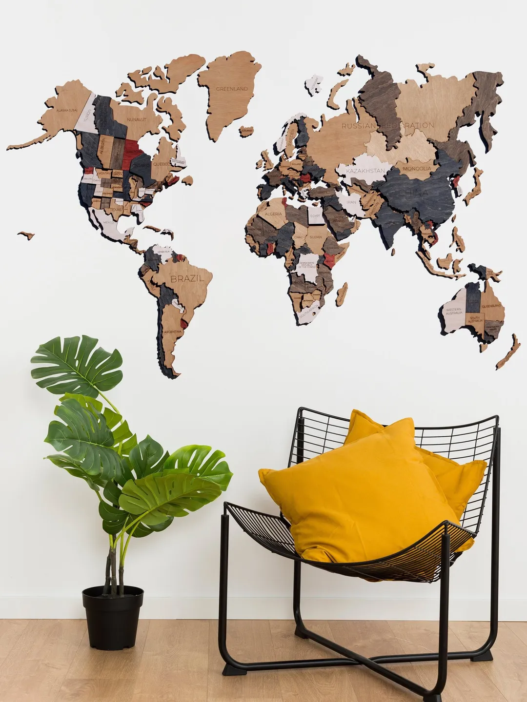 Wood World Map Rustic Home Housewarming Gift Push Pin World Map Travel Map Wood Wall Art 3D World Map Home Decor 5th Anniversary Gift 3d map