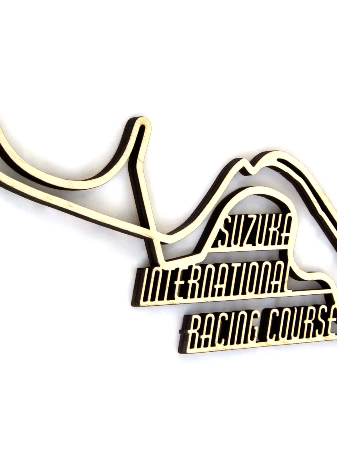 F1 Suzuka International Racing Course Circuit wood race track Race boyfriend gift F1 Race Grand Prix Circuit formula 1 wood wall art decor