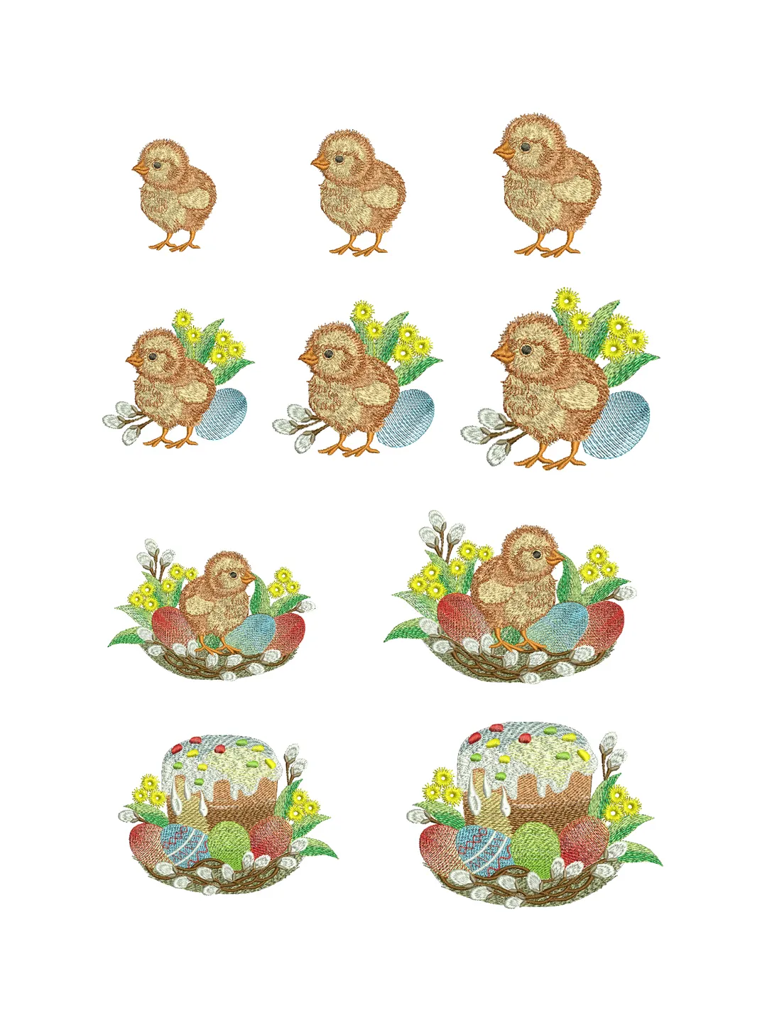 Easter set of designs machine embroidery design