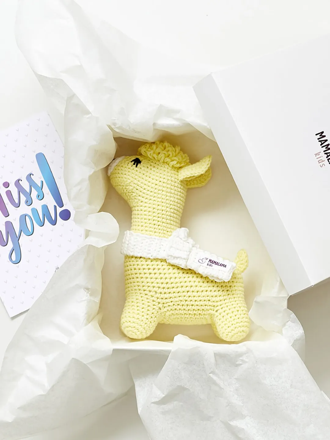 Missing boyfriend girlfriend husband bestie wife friend gift Cute alpaca toy box Thinking of you Going to miss you present If you miss me