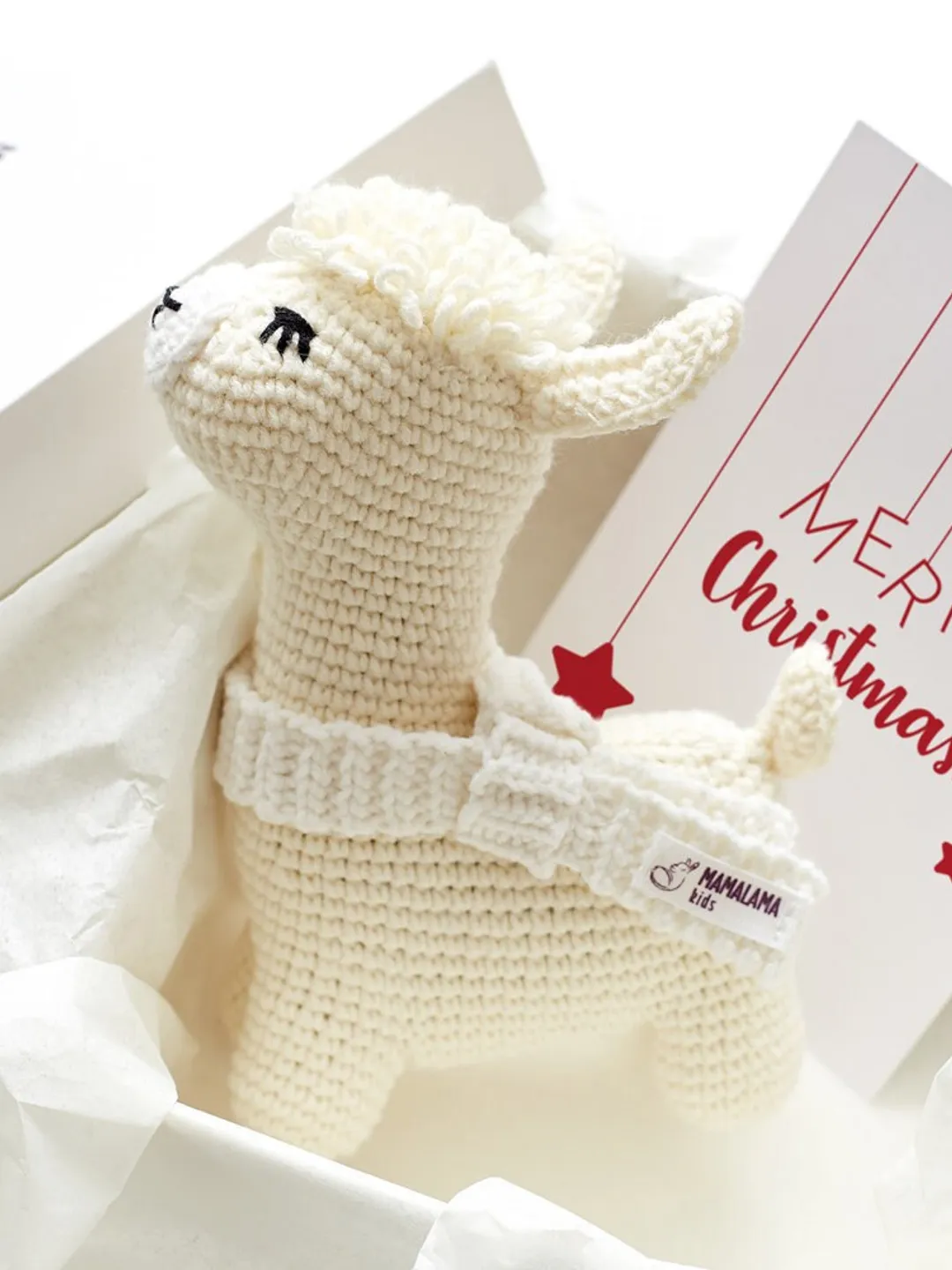 Christmas lovely baby llama gift decoration box set idea Cute crochet alpaca toy kid party present Pregnancy shower boy friend girl congrats