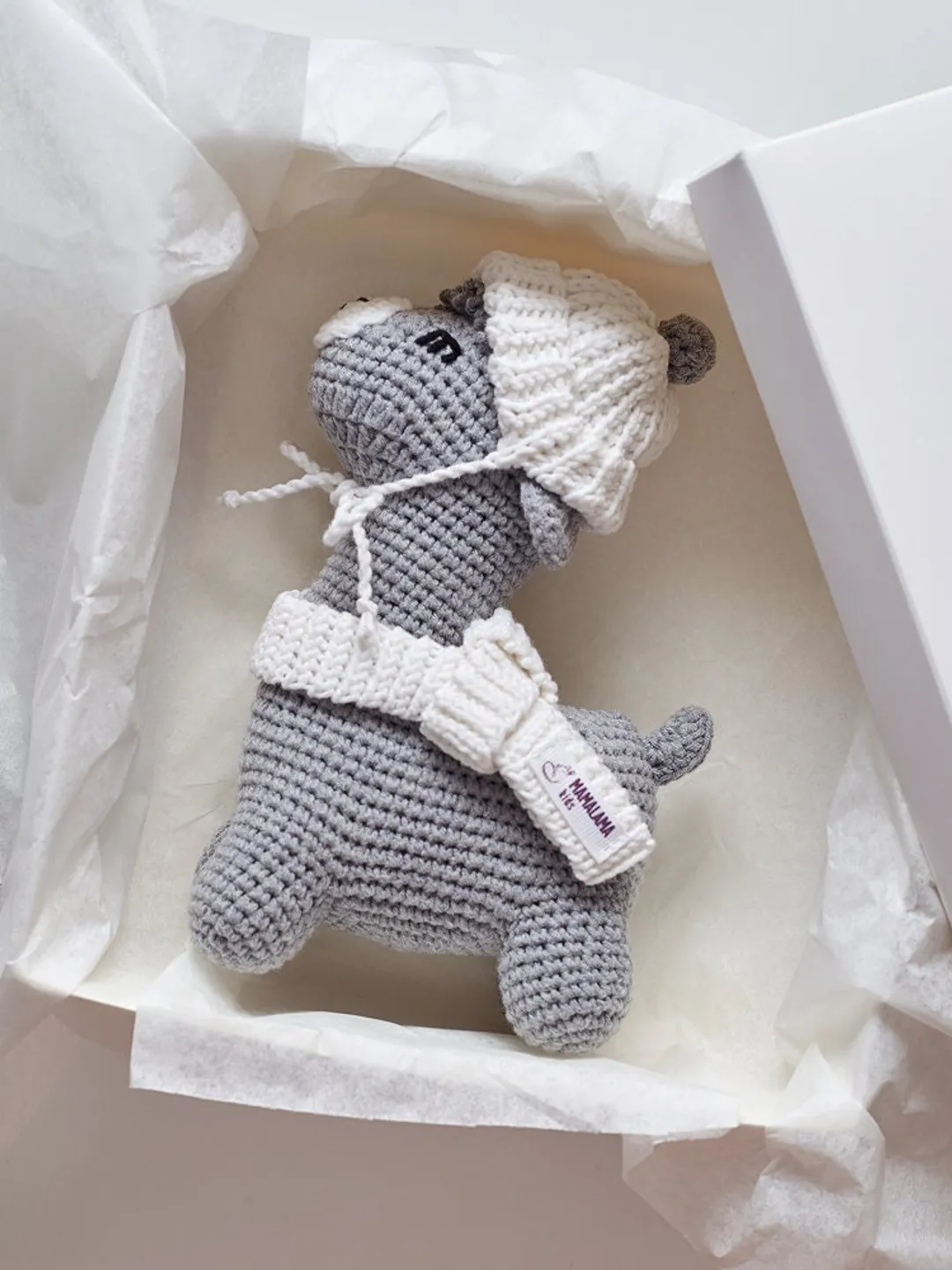First baby Christmas gift llama box toy Crochet Christmas llama alpaca set for pregnant friend congrats Baby shower merry holidays surprise